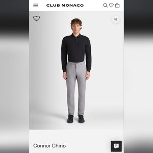 Club Monaco Chino - Gray, 34/32, Slim Modern Fit